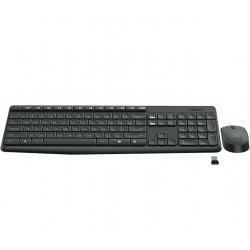 Logitech MK235 - Conjunto de teclado e rato - sem fios - 2.4 GHz - Checo 920-007933