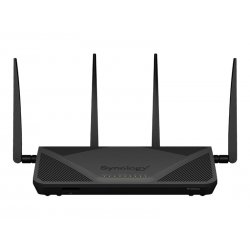 Synology RT2600ac - Roteador sem fio switch de 4 portas - 1GbE - Portas WAN: 2 - Wi-Fi 5 - Dual Band RT2600AC