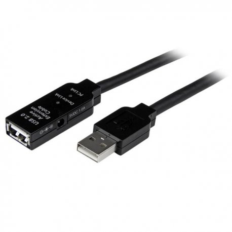 StarTech.com 5m USB 2.0 Active Extension Cable M/F - 5 meter USB A Male to USB A Female USB 2.0 Repeater / Extender Cable - Bla