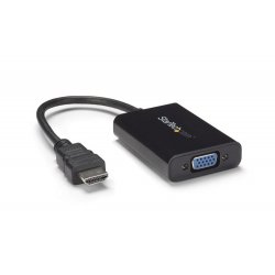 StarTech.com HDMI to VGA Video Adapter Converter with Audio for Desktop PC / Laptop / Ultrabook - 1920x1080 - Adaptador de víde