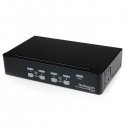 StarTech.com 4 Port Professional VGA USB KVM Switch with Hub - 1U Rack-mountable KVM Switch (SV431USB) - Chave KVM - 4 x KVM po