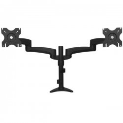 StarTech.com Desk Mount Dual Monitor Arm - Articulating - Supports Monitors 12" to 24" - Adjustable VESA Monitor Arm - Grommet 