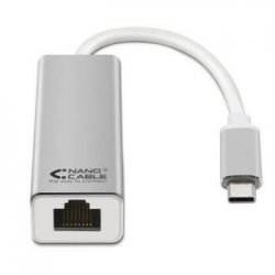 Adaptador USB-C para Ethernet Gigabit Prata NAN10.03.0402