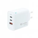 Carregador COOLBOX GAN 65W USB-C/USB-C/USB-A PARED COO-CUP-65CCA