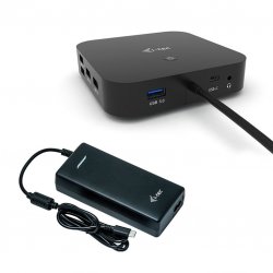 Docking Station i-tec USB-C 2x Display com alimentação até 100W + Carregador C112W C31DUALDPDOCKPD100W