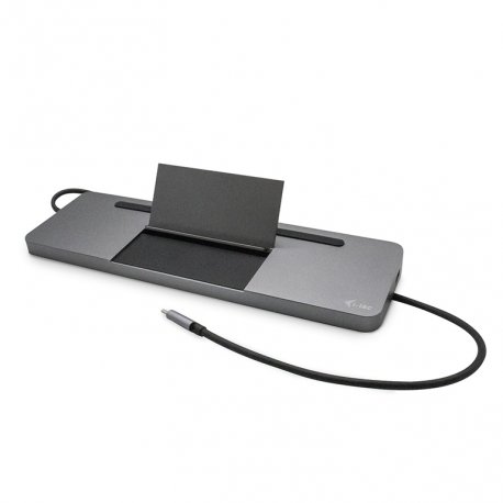 Docking Station i-tec Metal Ergonômico USB-C 4K 3x Display com alimentação até 85W s/Carregador C31FLATDOCKPDPRO