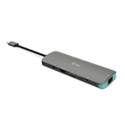 Docking Station i-tec Metal Nano USB-C 4K HDMI LAN com alimentação até 100W - s/Carregador C31NANODOCKLANPD