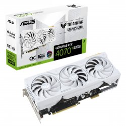 VGA ASUS RTX4070Ti SUPER TUF GAMING WHITE BFT 16GB OC GDDR6X 2HDMI/3DP 90YV0KI0-M0NA00