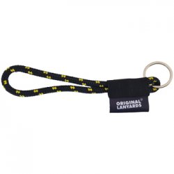 Fita Lanyards Short Nautic Preto / Amarelo ø7 x 175 mm LAN1019