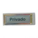 Sinalética Privado Plástico Adesivo 17x5.5mm 1793050