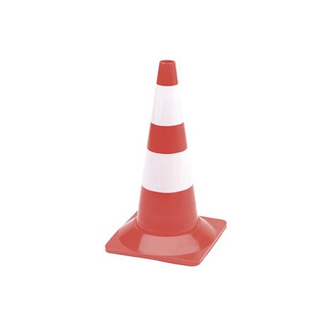 Cone Segurança Branco/Vermelho 50cm VEL1190-50