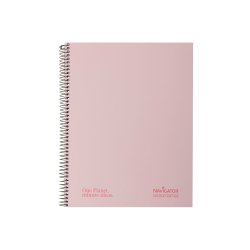 Caderno Espiral A4 Quadriculado Navigator Rosa Pastel 80Fls 1731224