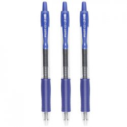 Esferográfica Azul 0,5mm Gel Retrátil Pilot G-2 3un 1171222