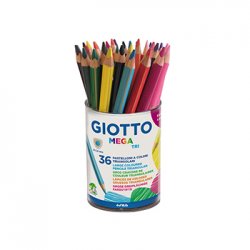 Lápis Cor 36un Copo Giotto Mega Tri 18cm 160518200