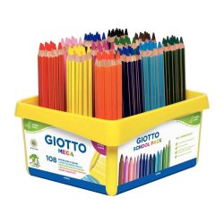 Lápis Cor 108un Cx Escolar Giotto Mega 18cm 160523500