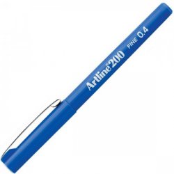 Marcador Fino Azul 0,4mm Artline 200 12un 1301021