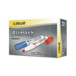 Marcador Permanente Grosso Azul 2mm Allmark UMS2 12un 1301075