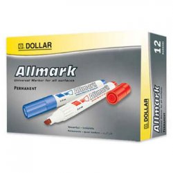 Marcador Permanente Grosso Verde 2mm Allmark UMS2 12un 1301077