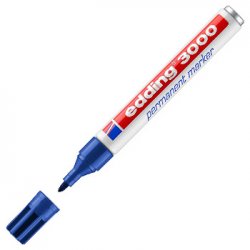 Marcador Permanente Grosso Edding 3000 Azul 1,5-3mm 1un 1301221