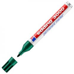 Marcador Permanente Grosso Edding 3000 Verde 1,5-3mm 1un 1301223