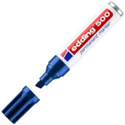 Marcador Permanente Grosso Azul 2-7mm Edding 500 1un 1301243