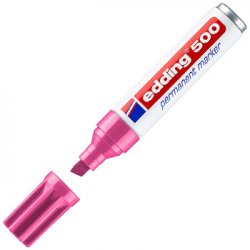 Marcador Permanente Grosso Rosa 2-7mm Edding 500 1un 1301250