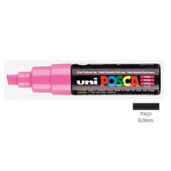 Marcador Uniball Posca PC-8K 8mm Rosa (13) 1un 1293207/UN