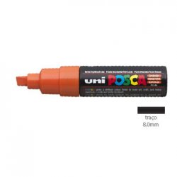 Marcador Uniball Posca PC-8K 8mm Laranja (4) 1un 1293209/UN