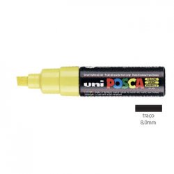 Marcador Uniball Posca PC-8K 8mm Amarelo (2) 1un 1293212/UN