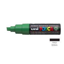 Marcador Uniball Posca PC-8K 8mm Verde (6) 1un 1293215/UN