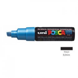 Marcador Uniball Posca PC-8K 8mm Azul Metálico (M33) 1un 1293219/UN