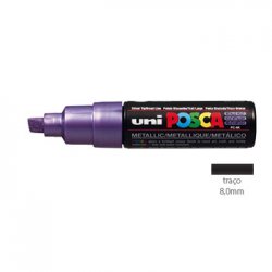 Marcador Uniball Posca PC-8K 8mm Violeta Metal (M12) 1un 1293220/UN