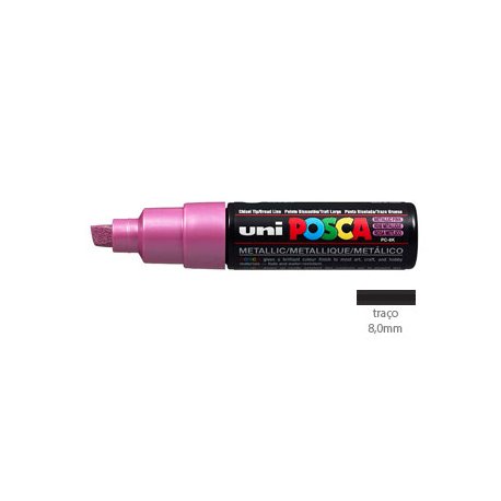 Marcador Uniball Posca PC-8K 8mm Rosa Metálico (M13) 1un 1293221/UN