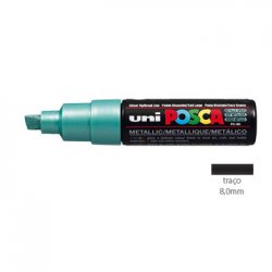 Marcador Uniball Posca PC-8K 8mm Verde Metálico (M5) 1un 1293223/UN