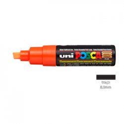 Marcador Uniball Posca PC-8K 8mm Laranja Fluor (F4) 1un 1293226/UN