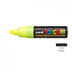 Marcador Uniball Posca PC-8K 8mm Amarelo Fluor (F2) 1un 1293227/UN