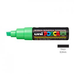 Marcador Uniball Posca PC-8K 8mm Verde Fluor (F6) 1un 1293228/UN