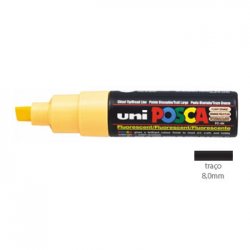 Marcador Uniball Posca PC-8K 8mm Laranja C Fluor (F54) 1un 1293230/UN