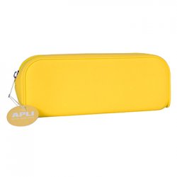 Estojo Silicone Apli Soft Fluor Amarelo 1un APL16300AM