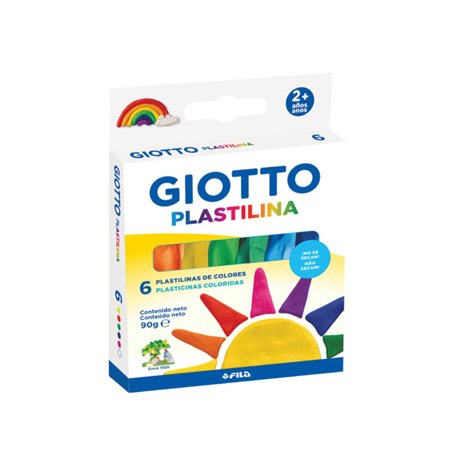 Plasticina 6 Cores Giotto 6x15g 160500100