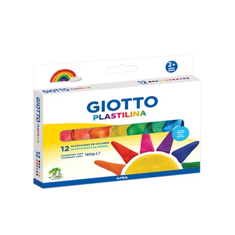 Plasticina 12 Cores Giotto 12x15gr 160500500