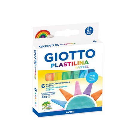 Plasticina 6 Cores Pastel Giotto 6x15g 160500600