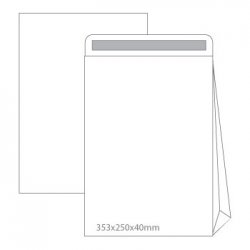 Envelopes Saco 250x353mm B4 Branco 090g C/Fole 4cm 500un 1611025