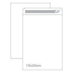 Envelopes Saco 176x250mm B5 Branco 090g Autodex 250un 1611033