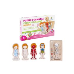 Puzzle Corpo Humano Menina Ambarscience 1061021