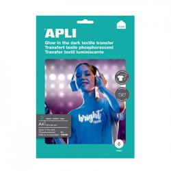 Papel Transfer T-Shirt InkJet A4 Apli Tec Escuros Brilho 3F APL10248