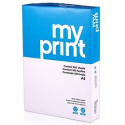 Papel Fotocopia A4 My Print 5x500Fls 1801150