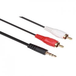 Cabo Áudio Jack Stereo Macho 3,5mm/2xRCA Macho 10m VELPAC205B100N