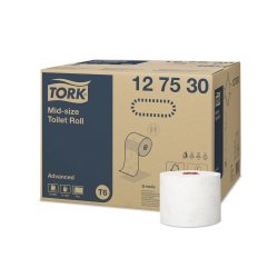 Papel Higiénico (Jumbo) 100mts 2Fls TORK T6 Advanced 27un 650127530