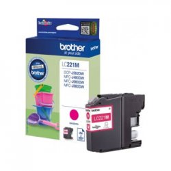 Tinteiro Brother LC221M Magenta 3,9ml 260 Pág. BROLC221M